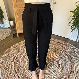 & Other Stories black trousers with tie details